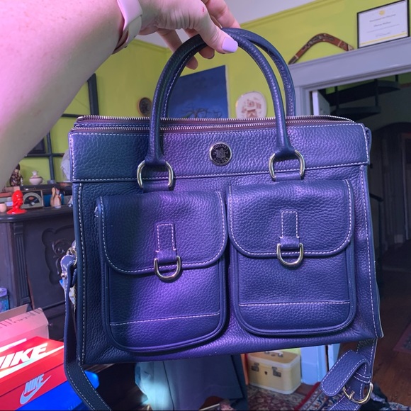 Large Dooney & Bourke Navy Blue Purse - Picture 8 of 11